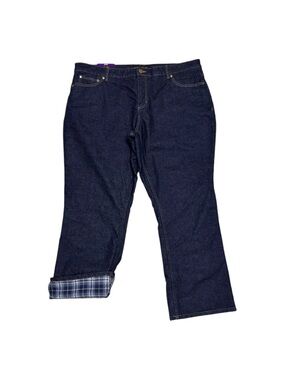 NWT Realtree Indigo Straight-Leg Jeans with Plaid flannel lining